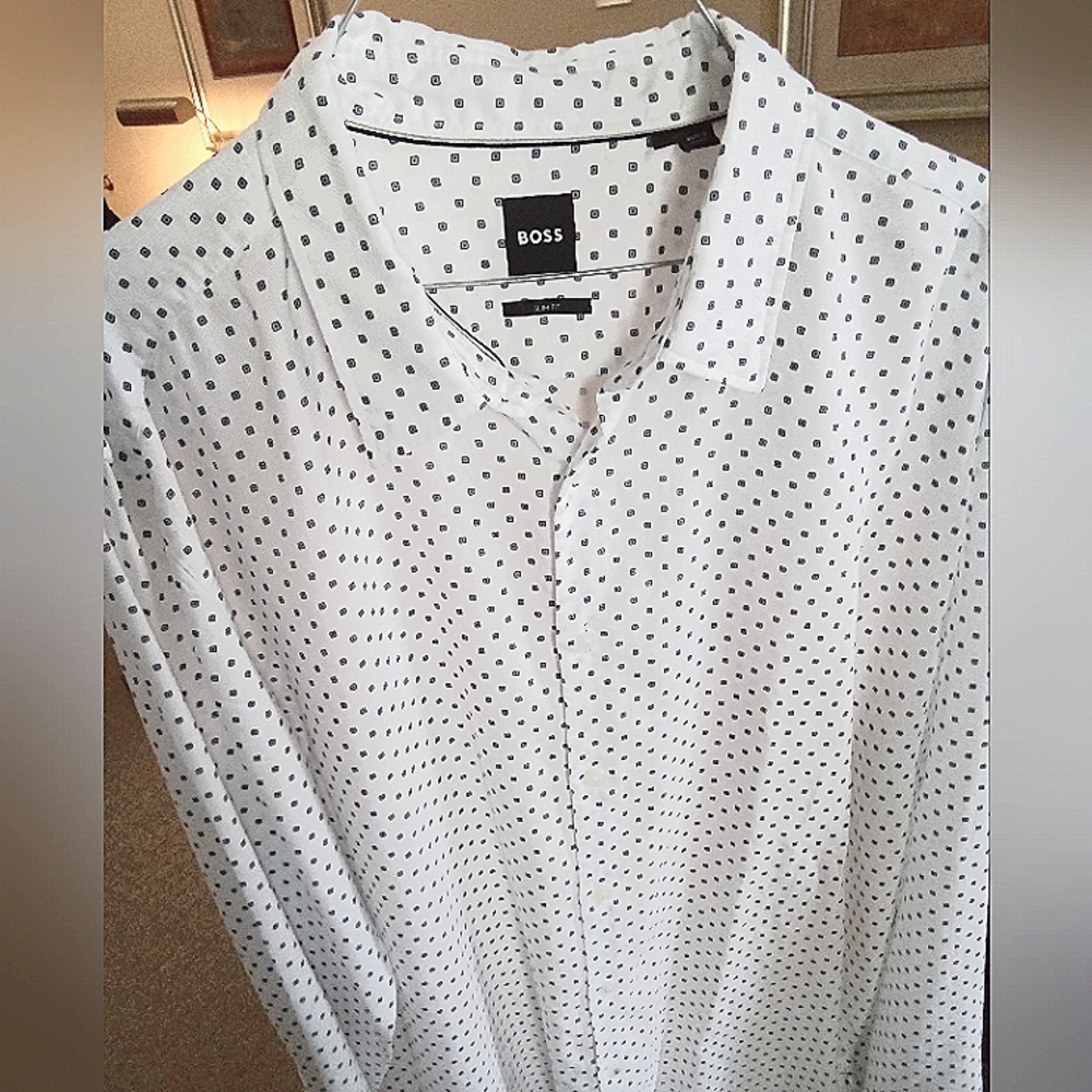 Mens Xl slim Boss dress shirts